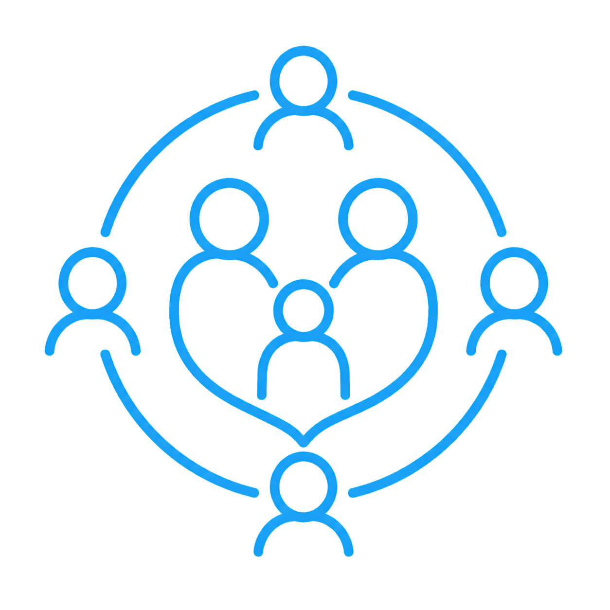 Family and community strengthening icon