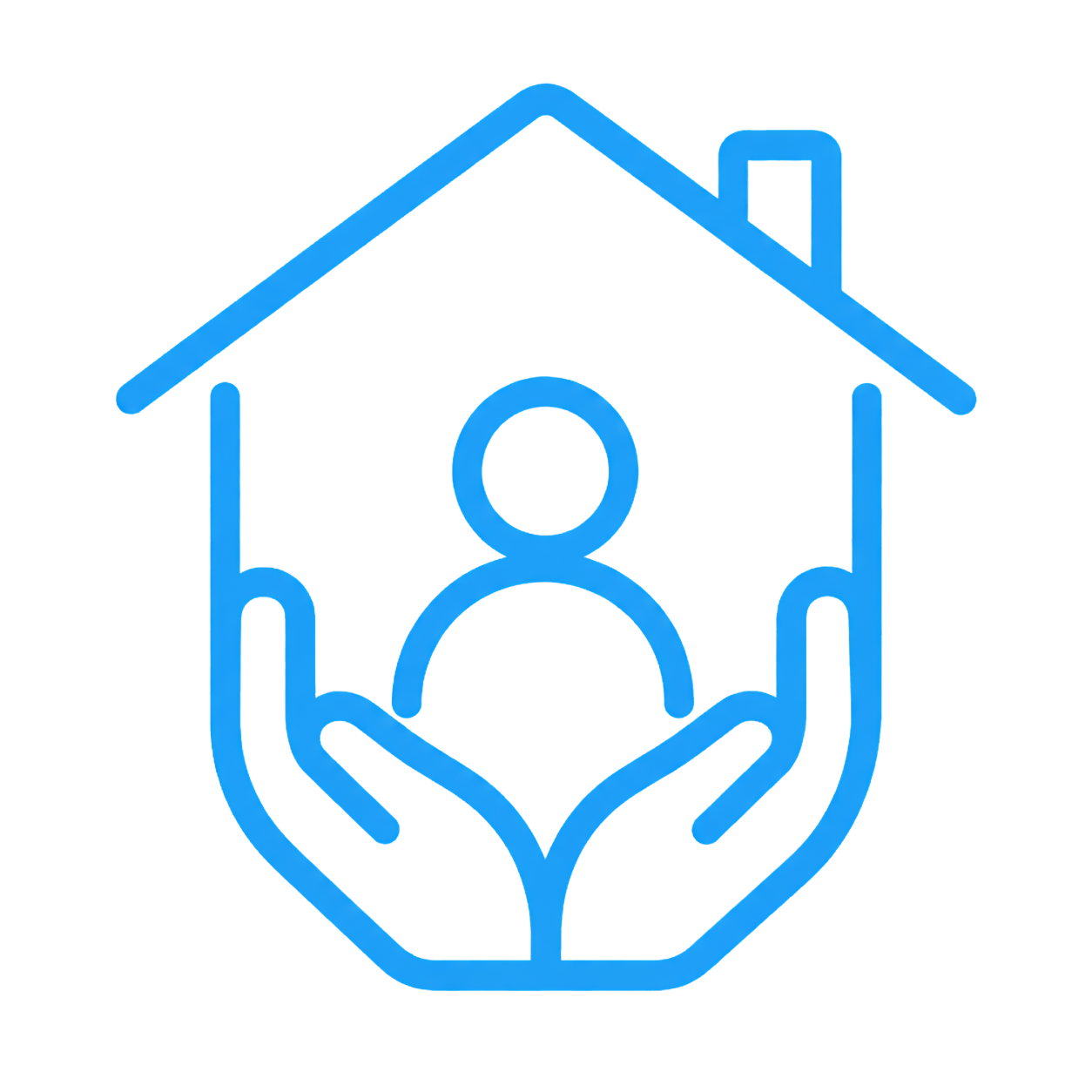 Shelter and alternative care icon