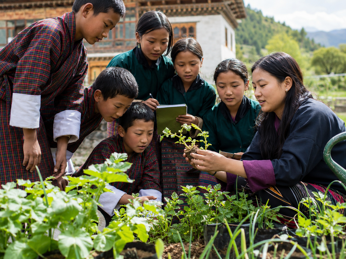 Children learning through an outdoor activity - placeholder