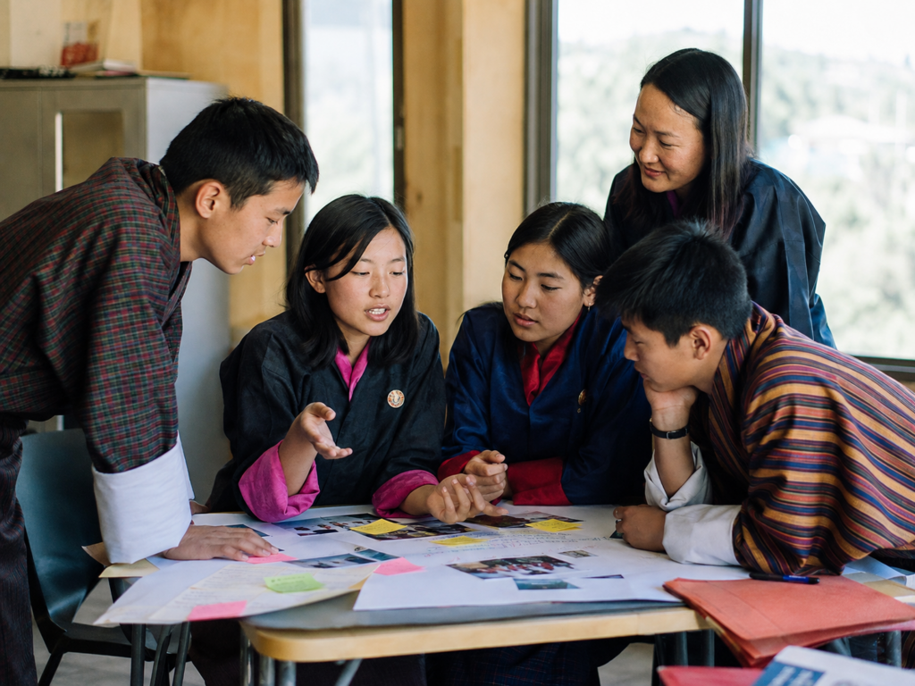 Young people developing skills through group work - placeholder