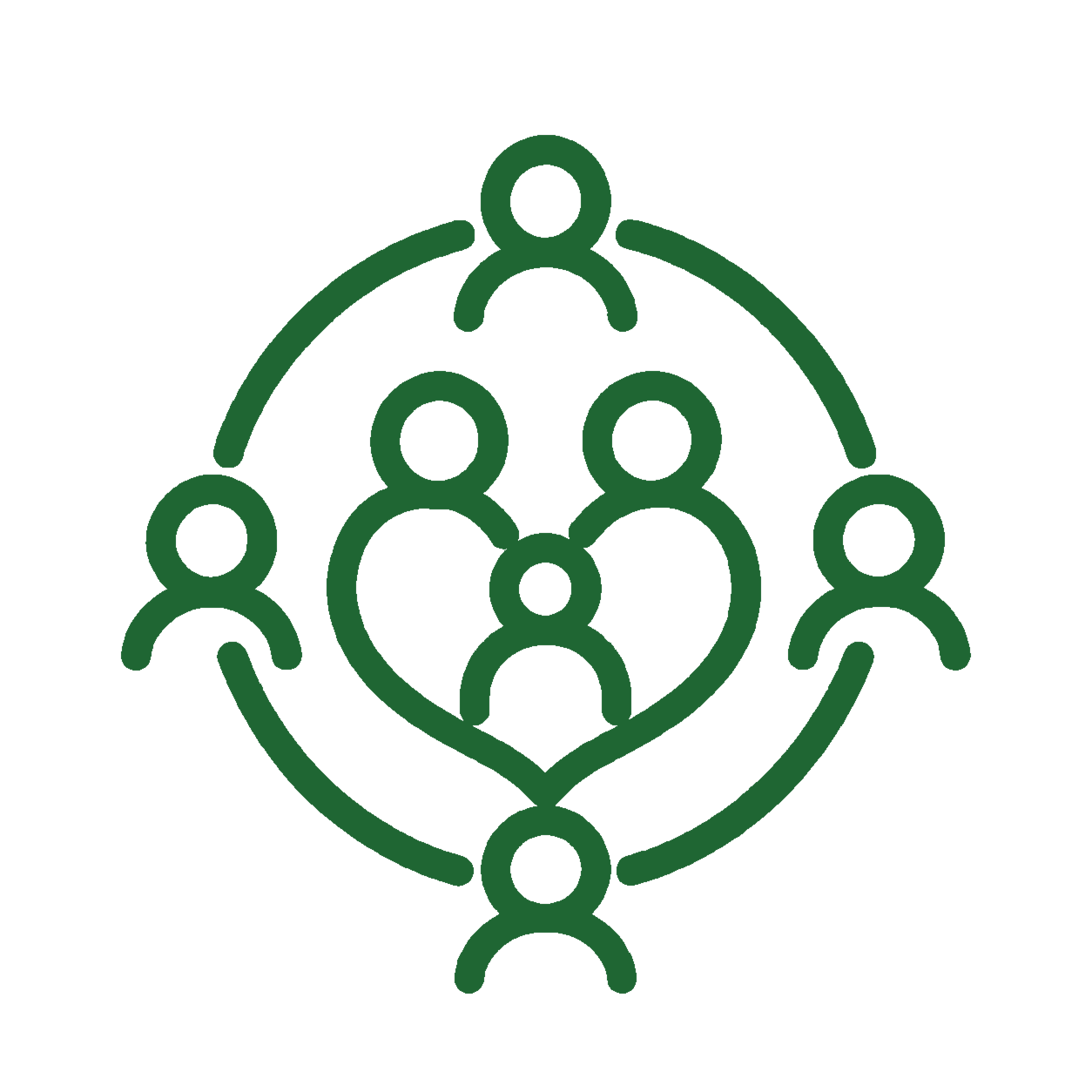 Icon - Family-Community-Strengthening - Dark Green