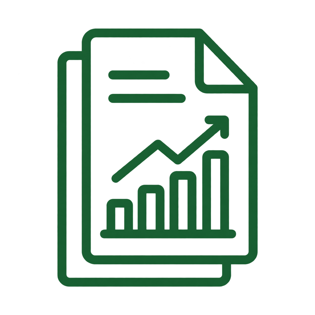 Icon - Reports-Documents - Dark Green